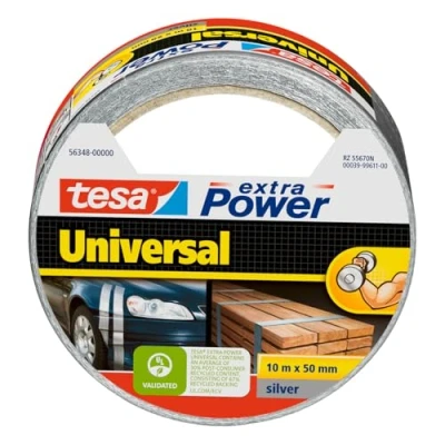 Immagine di tesa UNIVERSAL 56348 00000 06 Nastro in tessuto tesa® extra Power Argento (L x L) 10 m 50 mm 1 pz.