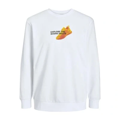 Immagine di JACK &amp; JONES Jcoedition Felpa Girocollo GC Maglia di Tuta, Bianco, S Uomo