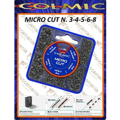 Immagine di Colmic Micro Cut Mascotte Size 3/4/5/6/8 Piombini spaccati