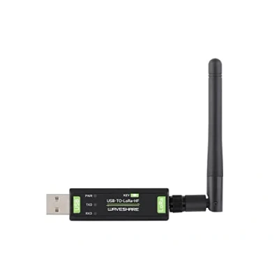 Immagine di USB a LoRa Modulo di Trasferimento Dati Wireless Basato su SX1262, Supporta Punto punto, multipunto, Rete Relè, AES ecc. Frequenza 850 930MHz, Senza Driver, Portatile e Facile da Usare
