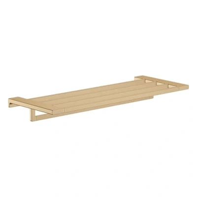 Immagine di hansgrohe AddStoris Mensola con porta asciugamano, bronzo satinato, 41751140