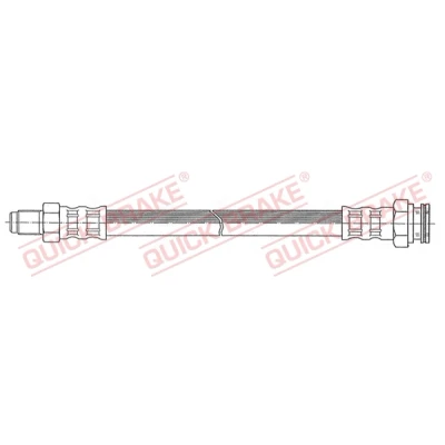 Immagine di QUICK BRAKE 37.002 Tubi Freno 340mm M10x1 con filettatura interna, esterna SKODA: Favorit Forman