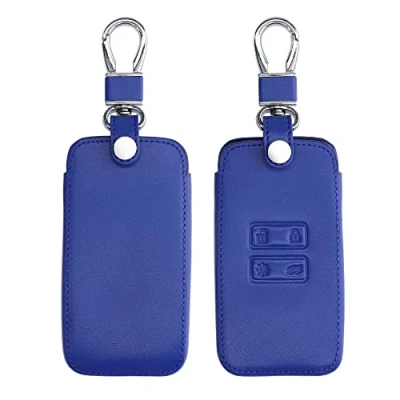 Immagine di kwmobile Custodia Compatibile con Renault 4 tasti Smart Key (solo Keyless Go) Cover Chiavi Auto Protezione Copri Telecomando Chiave Copertura blu