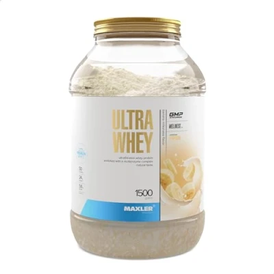 Immagine di Maxler Ultra whey Protein protéines proteine isolate poudre in Polvere Milkshake alla Banana 900g di