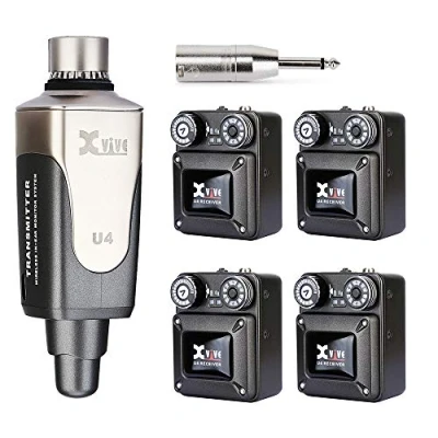 Immagine di Xvive U4R4 IN EAR monitor Sistema wireless digitale a 4 ricevitori