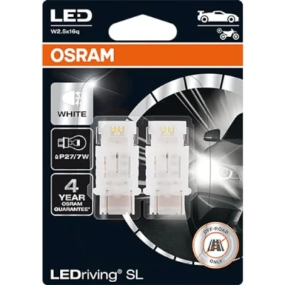 Immagine di OSRAM LEDriving SL, ≜ P27/7W, White 6000K, Double Blister (2 lamps), LED Retrofit, offroad use only