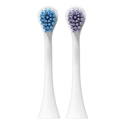Immagine di Curaprox, testina di ricambio Power, per spazzolino elettrico sonico Hydrosonic pro e easy, a forma goccia, diversi colori filamento, confezione ricarica con 2 pezzi
