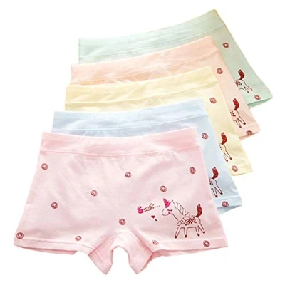 Immagine di XPXGMT 5 Pezzi Mutandine Bambine e Ragazze Intimo per Bambini Mutande di Cotone Bambina Ragazza Shorty Taglia 3 Anni