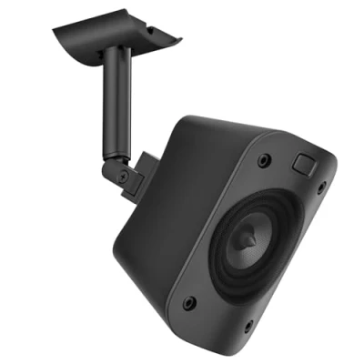 Immagine di Supporto da parete e soffitto per Logitech Z906 5.1 Surround Sound Speaker System inclinabile girevole, staffa di montaggio regolabile altoparlanti satellitari Z906, a