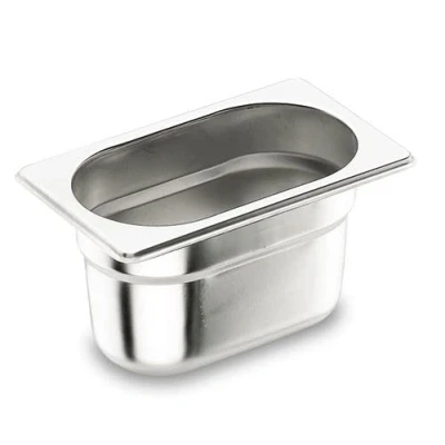 Immagine di Pentole Agnelli COIXGNP13100 Bacinella Gastronorm 1/3, Acciaio Inossidabile, Argento, 32.5 x 17.60 10 cm