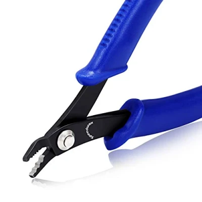 Immagine di SPEEDWOX Pinza crimpatrice per perline creare gioielli, 15,5 cm, con testa piegata di precisione standard crimpare rotonde e multiuso, fai da te, hobby