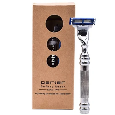 Immagine di Parker safety razor 43R Mach 3 Rasoio di Sicurezza