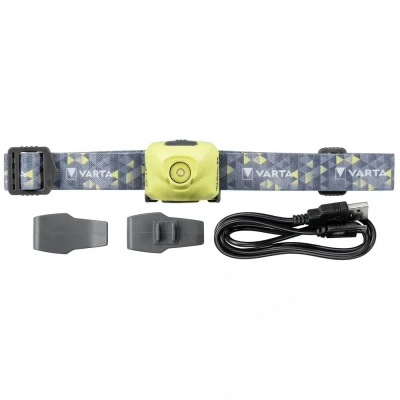 Immagine di Varta Outd.Sp. Ultralight H30R lime LED (monocolore) Lampada frontale a batteria ricaricabile 100 lm 18631201401
