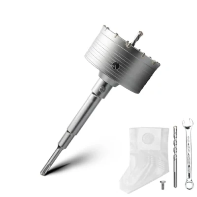 Immagine di Set di punte da 90 mm con adattatore SDS plus 220 e punta centraggio 8 x 110 mm, per muratura calcestruzzo
