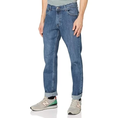 Immagine di Wrangler Red Kabel Regular, Jeans Uomo, Blu (Blue Mid Stone), 38W / 32L