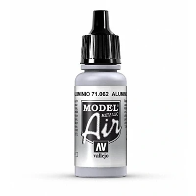 Immagine di Vallejo Model Air Colore Acrilico, Grigio (Metallic Aluminium), 17 ml