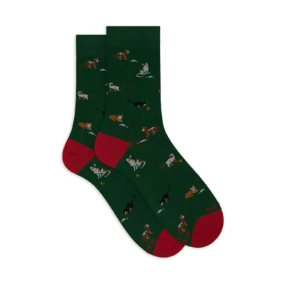 Immagine di Gallo WITH CAT Mouse AND BALL Motif Calze, Uomo, Taglia: One Size, Biliardo