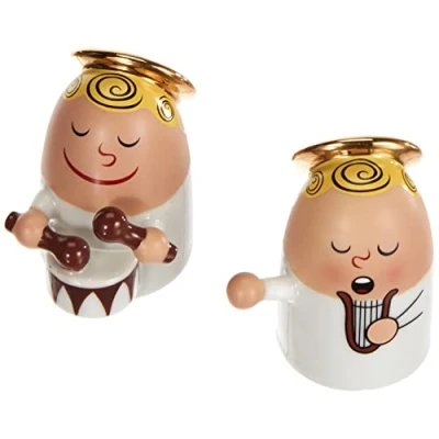 Immagine di Alessi AMGI26SET3 Angels Band Set di Due Statuine, Porcellana, Multicolore, 0.1x0.1x5 cm