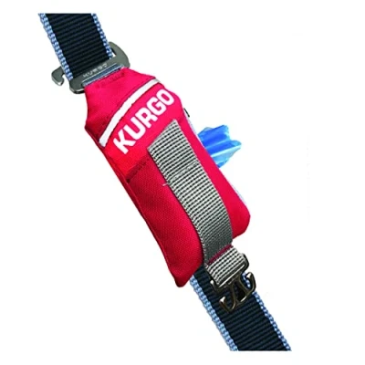Immagine di Kurgo Borsa per cani, dispenser ricaricabile sacchetti di escrementi con rifiuti si attacca a qualsiasi guinzaglio, lavabile in lavatrice, design