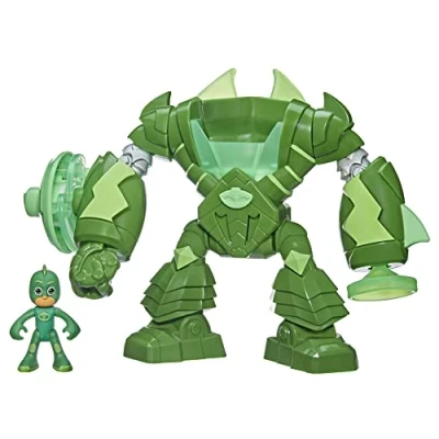 Immagine di PJ Masks Super pigiamini, Geco Robot, Giocattolo per età prescolare con luci e Suoni, Bambini dai 3 Anni in su, Include Action Figure di Geco, Multi