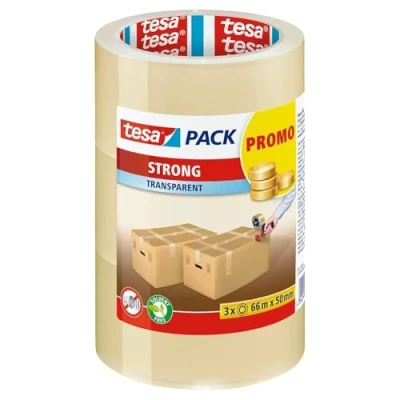 Immagine di tesapack PP STRONG 3 x 66M:50 MM TRANSPARANT