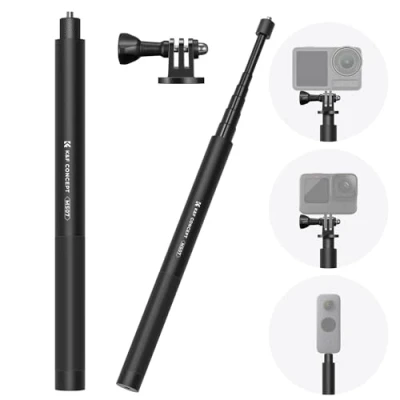 Immagine di Bastone Selfie Monopiede, K&amp;F Concept Stick MS07 153cm Palo di Estensione in Alluminio, Compatibile con DJI Osmo, Insta360 Ace X3 ONE, Go Pro Hero 12 11 10 9 8 7, Dotato connettore da 1/4&quot;