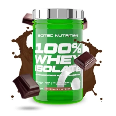 Immagine di Scitec Nutrition 100% Whey Isolate Puro potere proteico con BCAA Glutammina e Arginina Formula senza zucchero glutine, 700 g, Cioccolato
