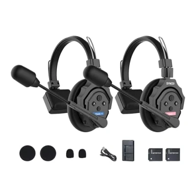 Immagine di SYNCO XTalk X2 Sistema interfonico con cuffie senza fili a 2,4 GHz Design del dispositivo master casuale per le riprese cinematografiche e performance sul palco degli spettacoli dal vivo (2PCS)