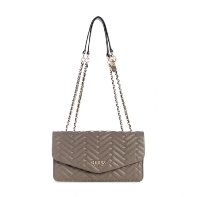 Immagine di Guess Anning Convertible Xbody FLAP Borsa a tracolla, Donna, Taglia: One Size, Dark taupe