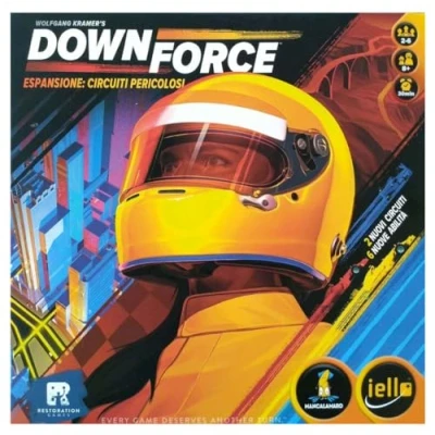 Immagine di IELLO IEL51555 Downforce: Danger Circuit Expansion Board Game, Multicolor