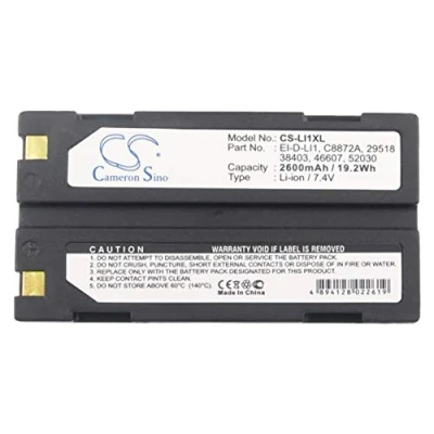 Immagine di CS LI1XL Batterie 2600mAh compatibile con [Molicel] 1821, 1821E, [PENTAX] 29518, 38403, 46607, 52030, D LI1, DEP001, DPE004, EI 2000, [Trimble] 54344, 5700,