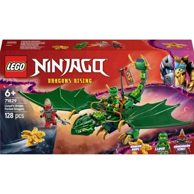 Immagine di LEGO NINJAGO Drago della Foresta Verde di Lloyd Figura Giocattolo Snodabile da Costruire, Set con 2 Minifigure, Armi e Cucciolo Dorato, Giochi per Bambini Bambine 6 Anni, Idea Regalo 71829