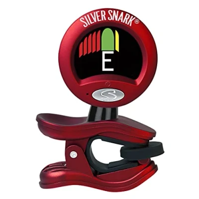 Immagine di Snark Argento 2 Clip Tutti Strumenti Tuner Rosso/Argento