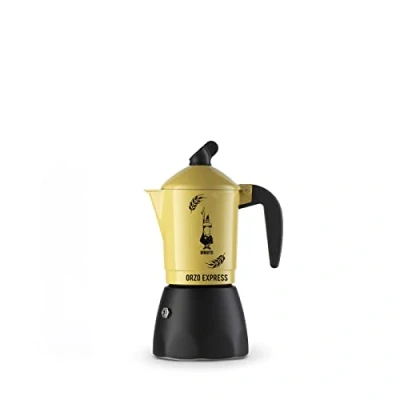 Immagine di Bialetti Caffettiera Orzo Express, 2 Tazze, Pensata per preparare un Espresso, Non adatta a induzione, Giallo