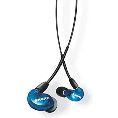 Immagine di Shure AONIC 215 Sound Wired Earbud isolanti, suono chiaro, driver singolo, adattamento in ear sicuro, cavo staccabile, durevole, compatibile con dispositivi Apple &amp; Android, Blu