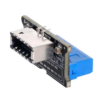Immagine di Cablecc Verticale USB 3.1 Presa pannello frontale Key a Type E 3.0 Adattatore di estensione maschio 20 pin per scheda madre