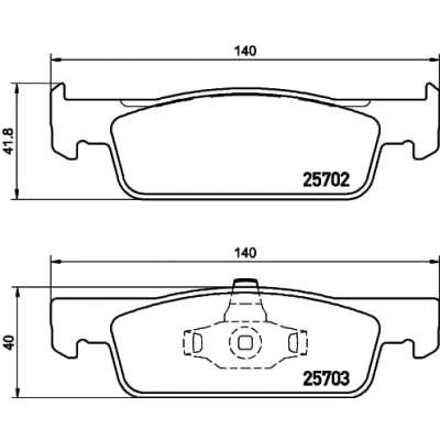 Immagine di HELLA 8DB 355 020 801 Kit pastiglie freno Non predisposto per contatto segnalazione usura RENAULT: Twingo 3, CLIO 4, 4 Kasten, DACIA: SANDERO 2
