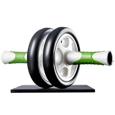 Immagine di Ultrasport addominale Allenatore AB roller, incl. tappetino ginocchia, allenamento per uomini e donne Rullo muscoli con multifunzione, anche anziani, trainer pieghevole salvaspazio