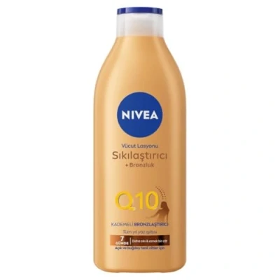 Immagine di NIVEA Q10 Firming Plus Radiance Gradual Tan (400 ml), Crema rassodante attivante abbronzante con Q10, supporta un&#039;abbronzatura graduale, idratante, per un bagliore radioso baciato dal sole