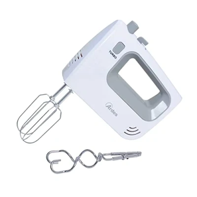 Immagine di ARDES ARSBAT01 SPINNY Sbattitore Elettrico 5 Velocità e Turbo con Set Fruste per Impastare Sbattere Montare 200W