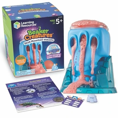 Immagine di Learning Resources Vulcano a Teschio Beaker Creatures, Kit scientifico STEM per bambini, di chimica Dai 5 anni in avanti