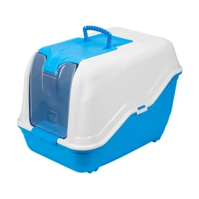 Immagine di MPS Toilette per gatti Lettiera Chiusa Netta Maxi con Filtro e Paletta all&#039;Interno 66X49XH50