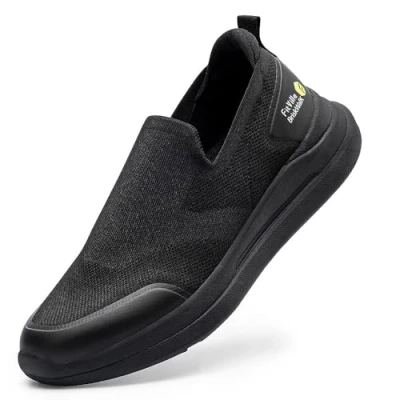 Immagine di FitVille Scarpe Slip on Uomo Pianta Larga Sneaker Casual da Passeggio Comode Running Leggere Pantafole per Piedi Gonfi 45 EU