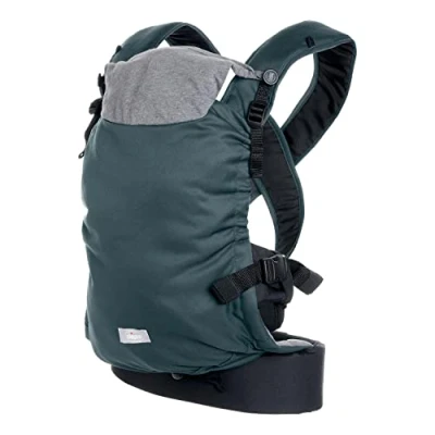 Immagine di Chicco Skin Fit, Marsupio per Neonati Ergonomico, Bambini da 0 Mesi a 9 kg, Regolabile, Ottimo le Anche dei Bebè, Con Spallacci Incrociati e Imbottiti, Cintura Addominale, Cappuccio, Verde