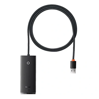 Immagine di Baseus Lite Series (USB A, 4 Porti), Docking station + Hub USB, Nero