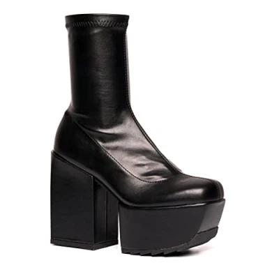 Immagine di LAMODA Pretty Please, Mid Calf Boot Donna, in Poliuretano Nero, 38 EU