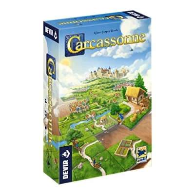 Immagine di Devir BGCARCO Carcassonne Juego de Mesa Edición Castellano, Multicolore, PVC Ã˜ 140 cm, 100607