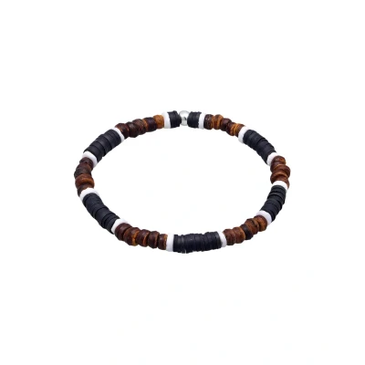 Immagine di Kuzzoi Heishi Vintage Surfer Bracciale, Uomo, Taglia: 21, Braun