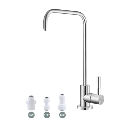 Immagine di Bifordo rubinetto dell&#039;acqua potabile, del filtro senza piombo, facile da installare, ad osmosi inversa per lavello bar della cucina, acciaio inossidabile SUS304 in