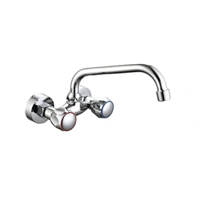 Immagine di DP Bath BC150 Rubinetto per lavello Cucina a Parete Sauco 150, Argento, 15 cm